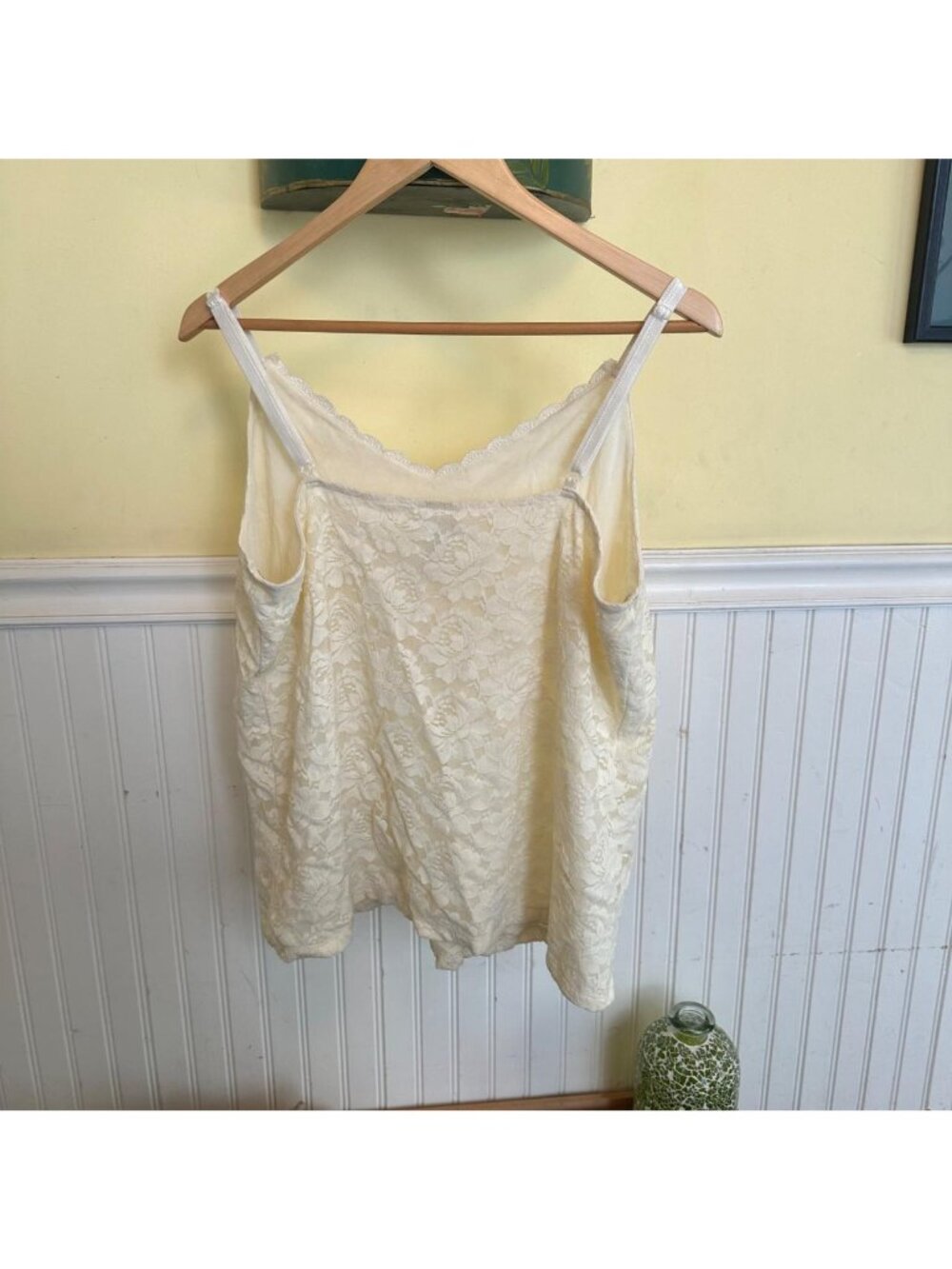 Fashion Bug Vintage 90s Floral Lace Stretch Camisole Top - Picture 2 of 8